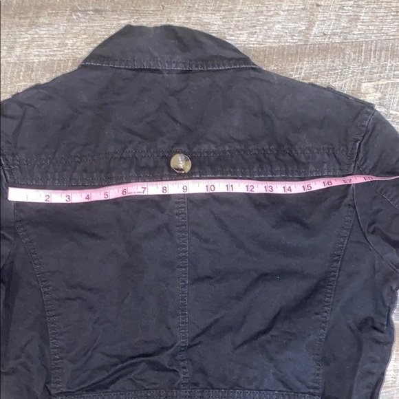 Black Military Field Jacket with Structured Shoulders - Picture 8 of 11